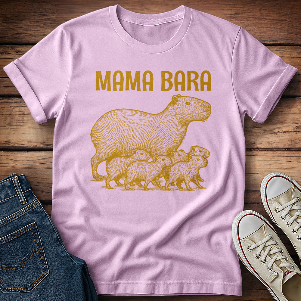 Golden Capybara Mama Bara T-Shirt