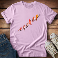 Red Birds Crooked Branch T-Shirt
