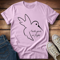Hummingbird Faith Gives Us Flight T-Shirt