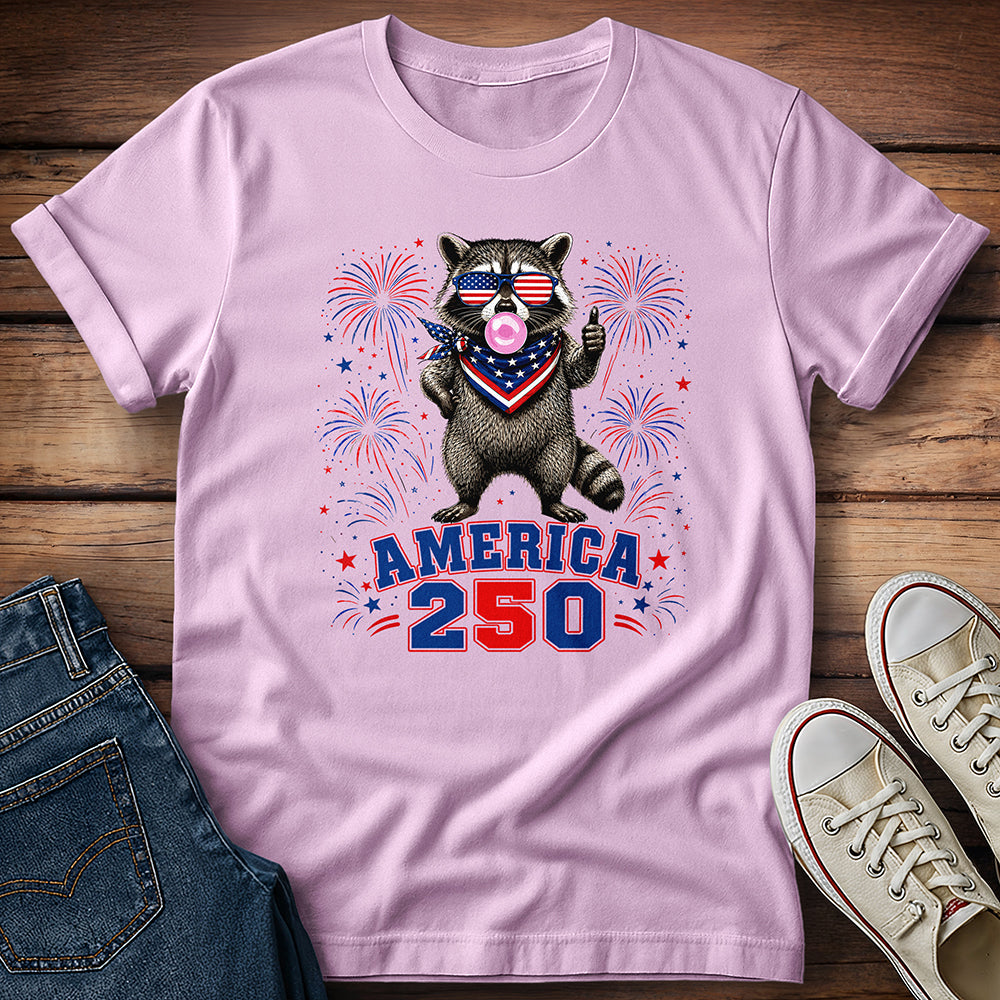 America 250th Raccoon T-Shirt