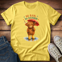Highland Calf - No Rain, No Rainbow T-Shirt