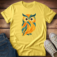 Blue Orange Owl T-Shirt