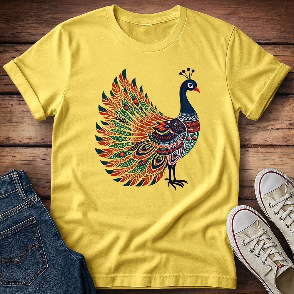 Multicolor Peacock T-Shirt