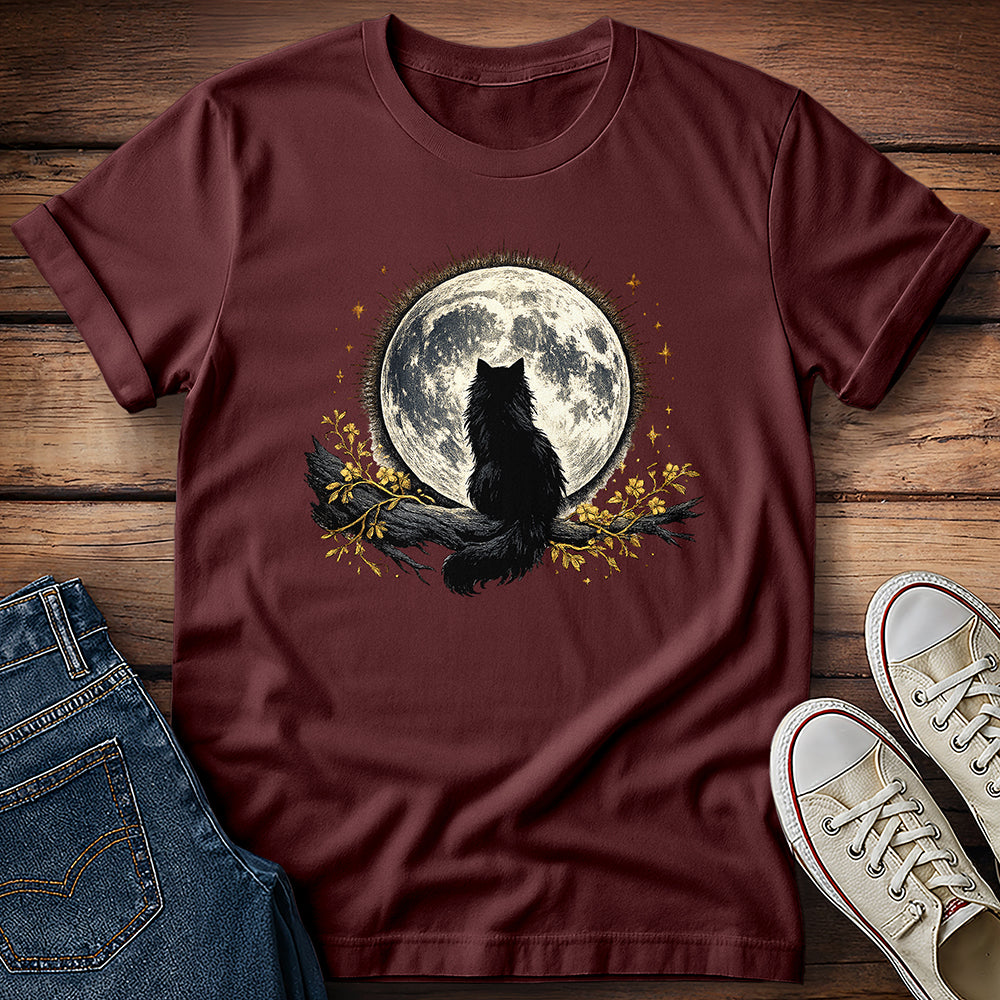 Black Cat Moon T-Shirt