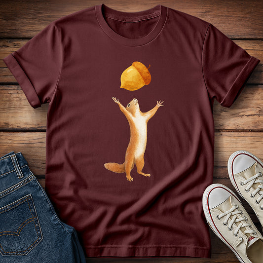 Squirrel and Giant Acorn T-Shirt