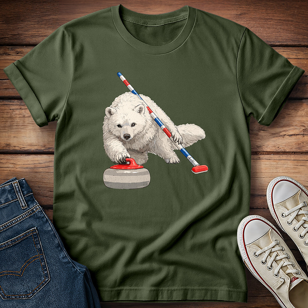 International Federation of Snowfox Curling T-Shirt