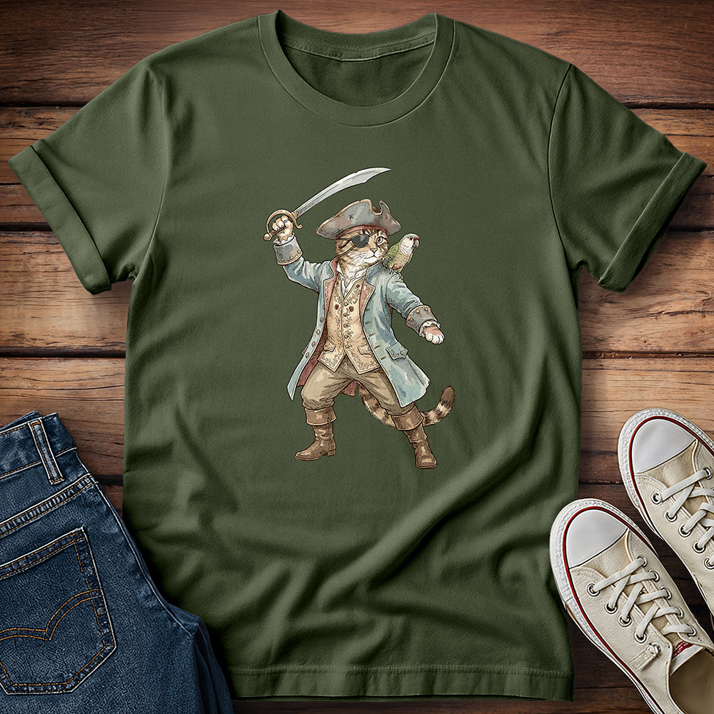 Captain Cat Whiskerbeard T-Shirt