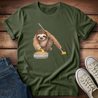 Sloth Slow Sweep Curl Society T-Shirt