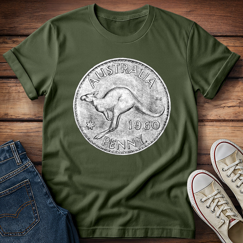 Kangaroo - Australian Coin T-Shirt