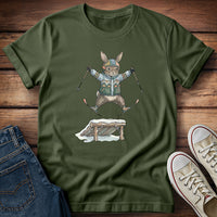 Rabbit Spread Eagle - Freestyle Skiing T-Shirt