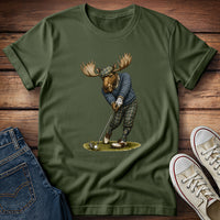 Golfing Moose T-Shirt
