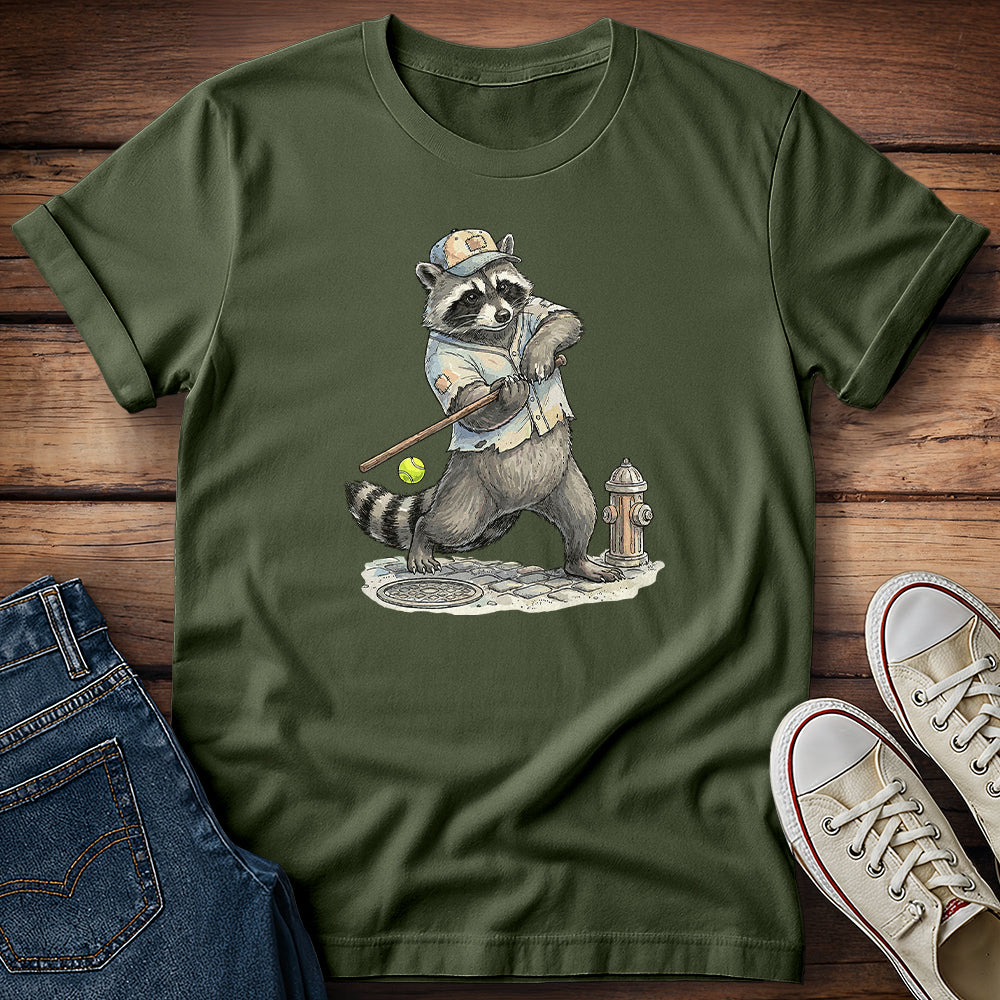 Raccoon - The Stickball Bandit T-Shirt
