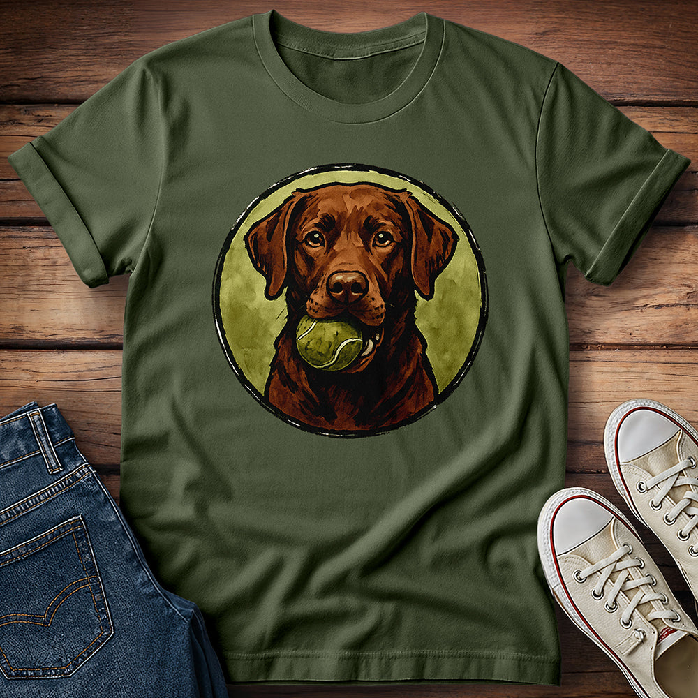 Chocolate Lab Water Color T-Shirt