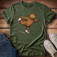 Figure Skating Bear T-Shirt