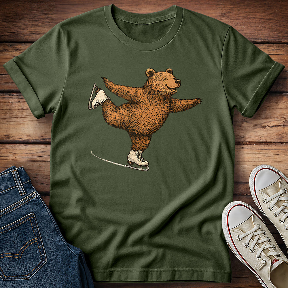 Figure Skating Bear T-Shirt