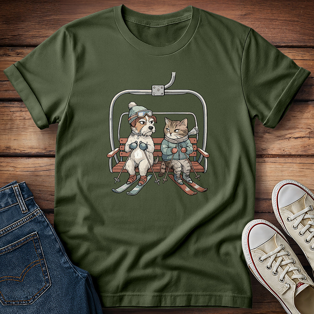 Dog & Cat - Ski You Later T-Shirt