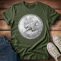 Diving Bird Ireland Coin T-Shirt