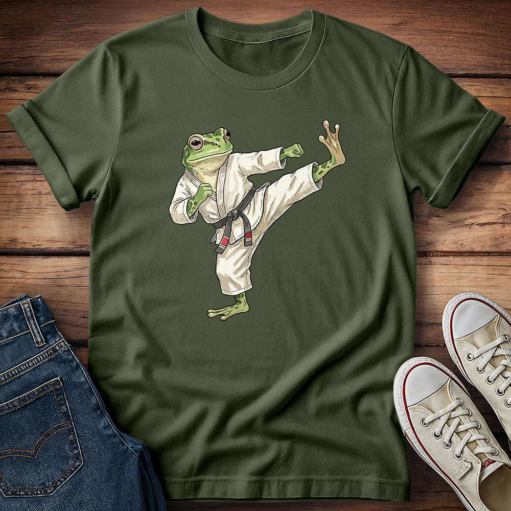 Karate Kick Frog T-Shirt