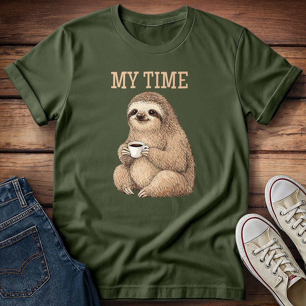 Sloth & Coffee Self-Care: My Time T-Shirt