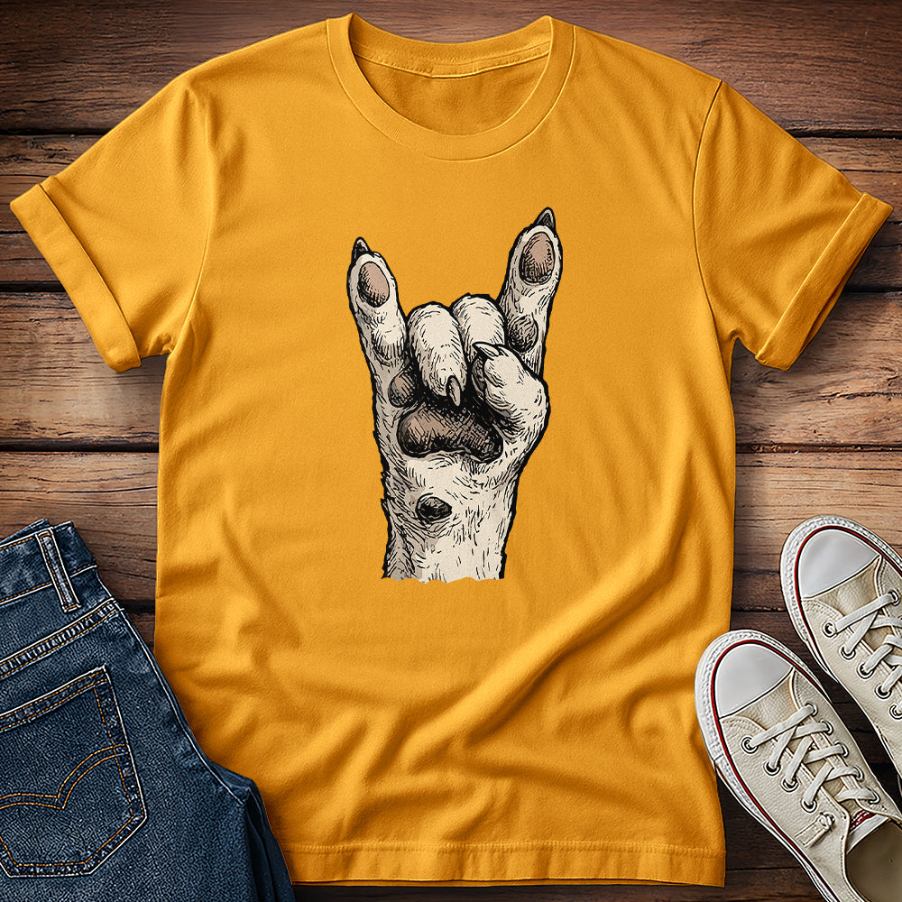 Rock On, Paws of Rock T-Shirt