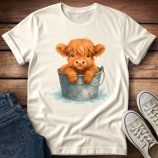 Highland Calf in Tub T-Shirt
