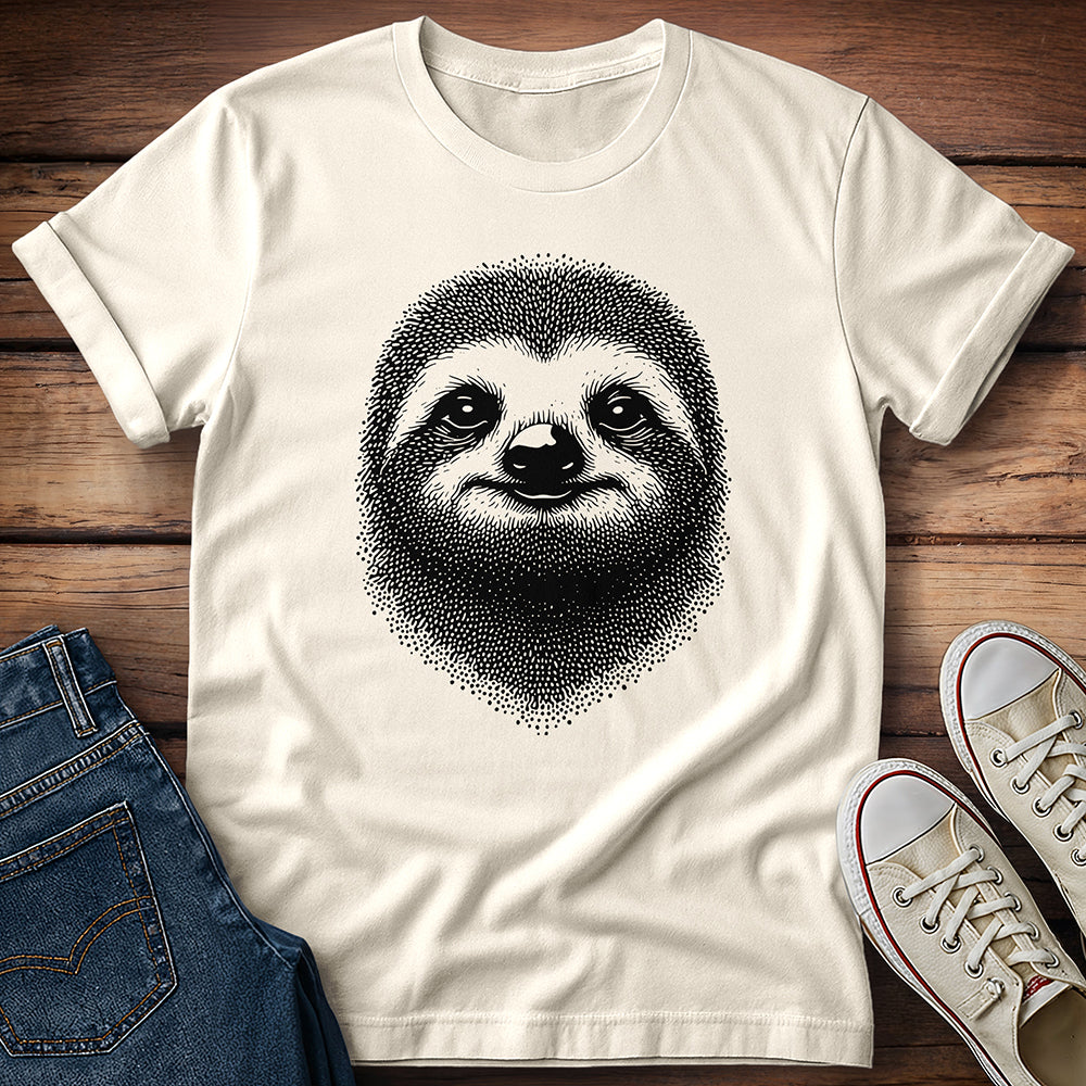Stippled Sloth T- Shirt