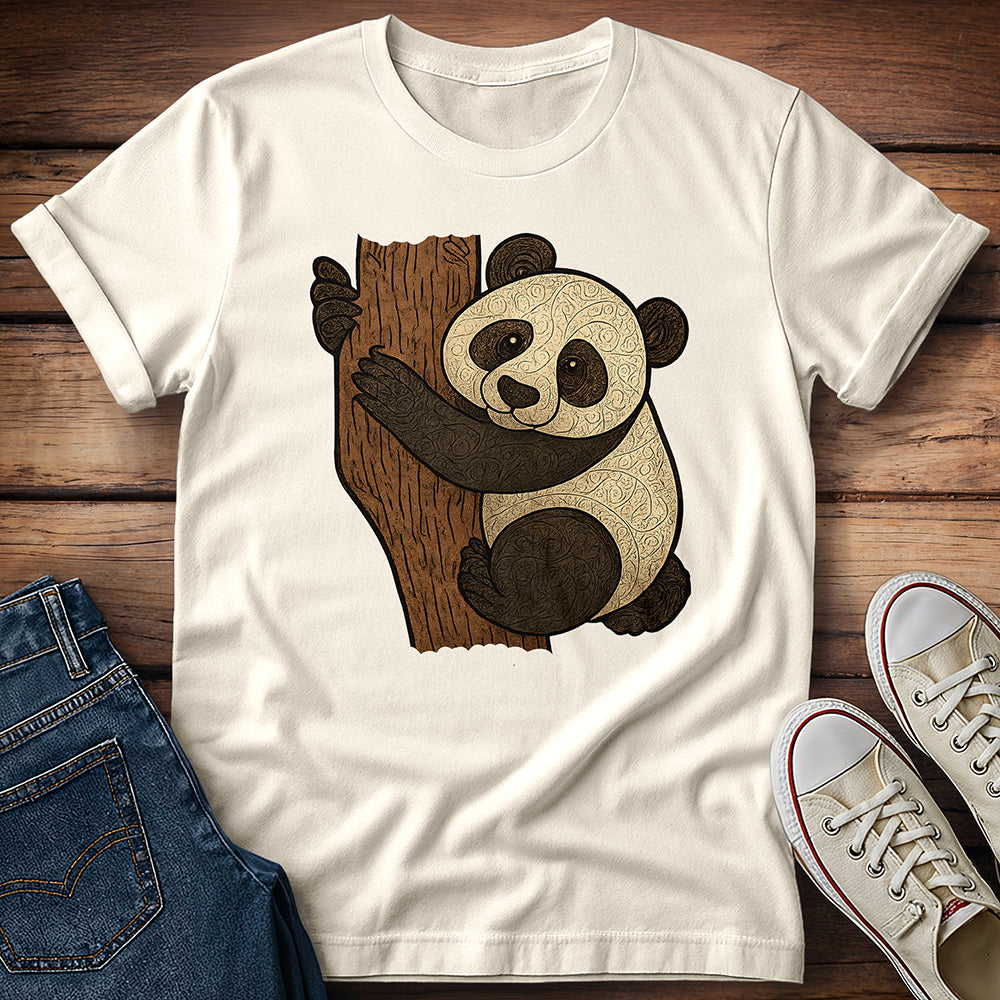 Panda on Tree T-Shirt