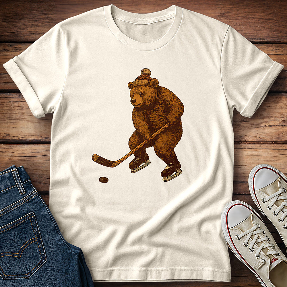 Bear Playing Hockey T-Shirt
