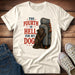 The Fourth Is Hell for My Dog - Adult Chocolate Lab T-Shirt