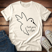 Hummingbird Faith Gives Us Flight T-Shirt