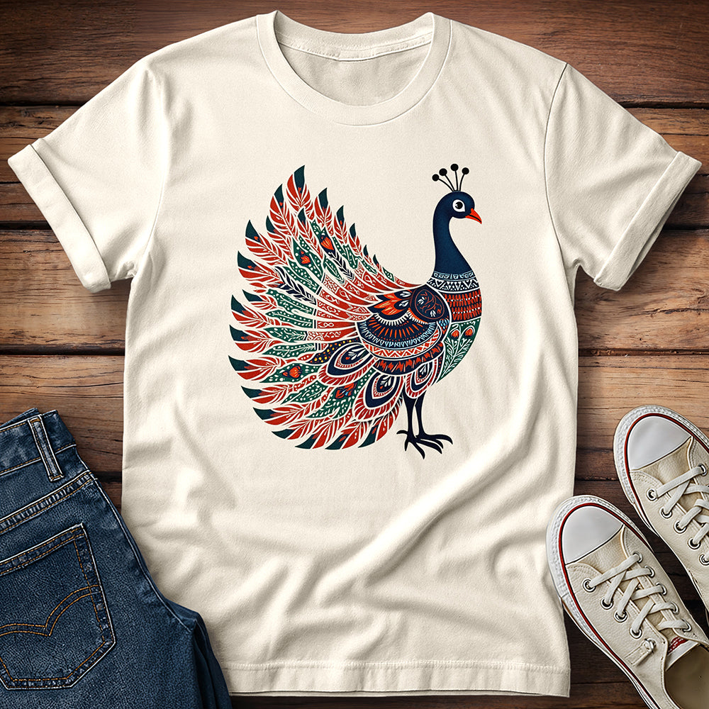 Multicolor Peacock T-Shirt