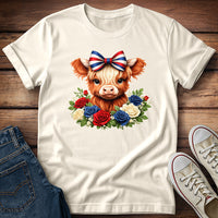 July 4th Highland Calf T-Shirt