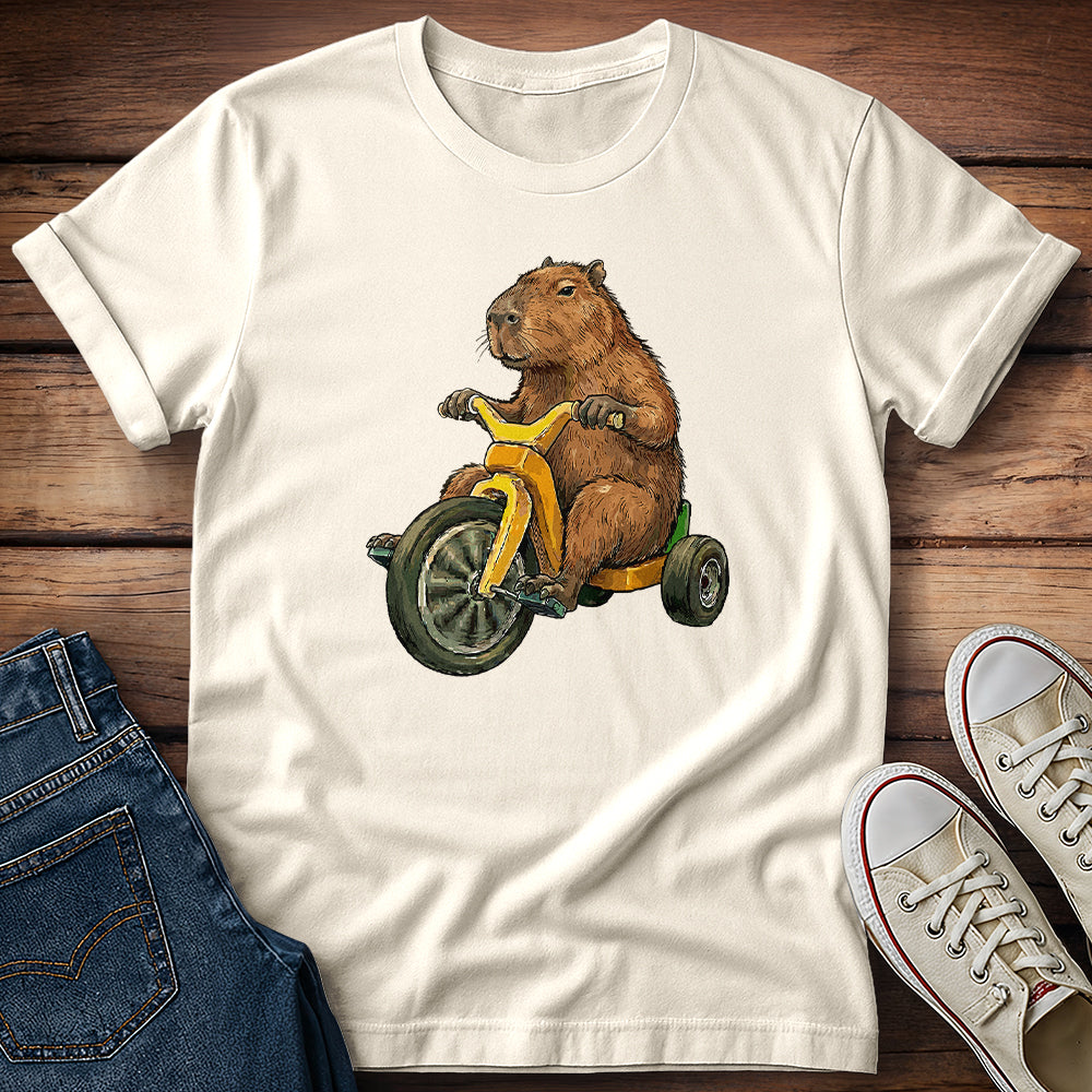 Capybara Rollin 70s Style T-Shirt