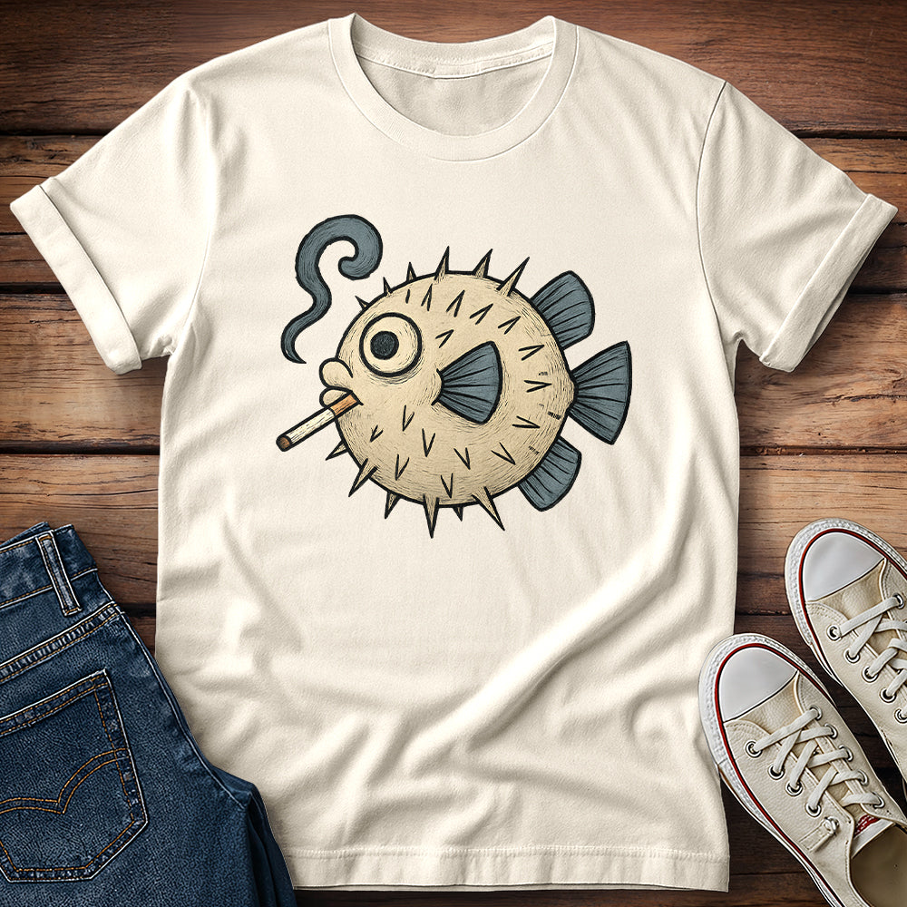 Puffer Fish Cigarette T-Shirt