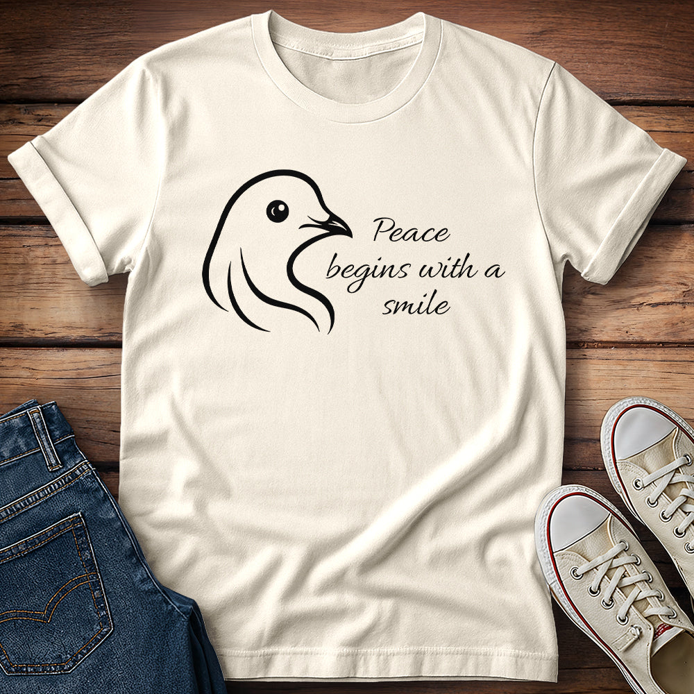 Dove Peace Begins with a Smile T-Shirt