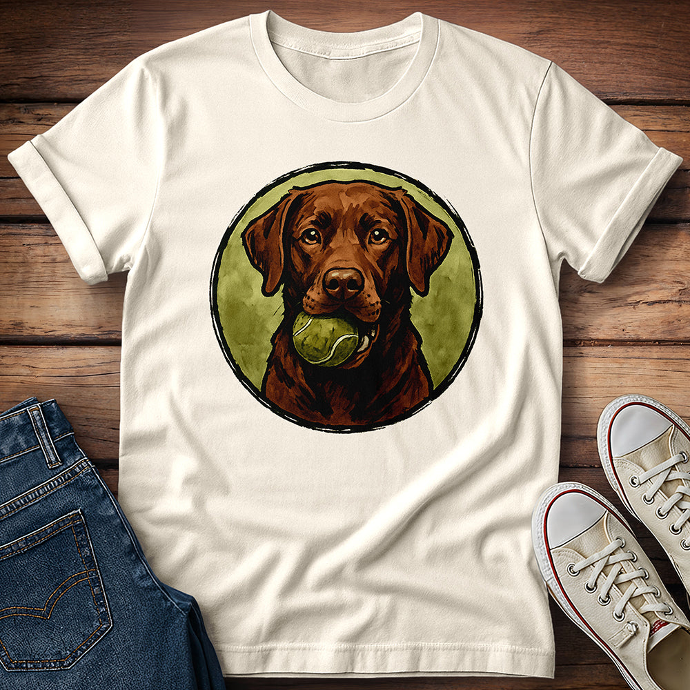 Chocolate Lab Water Color T-Shirt