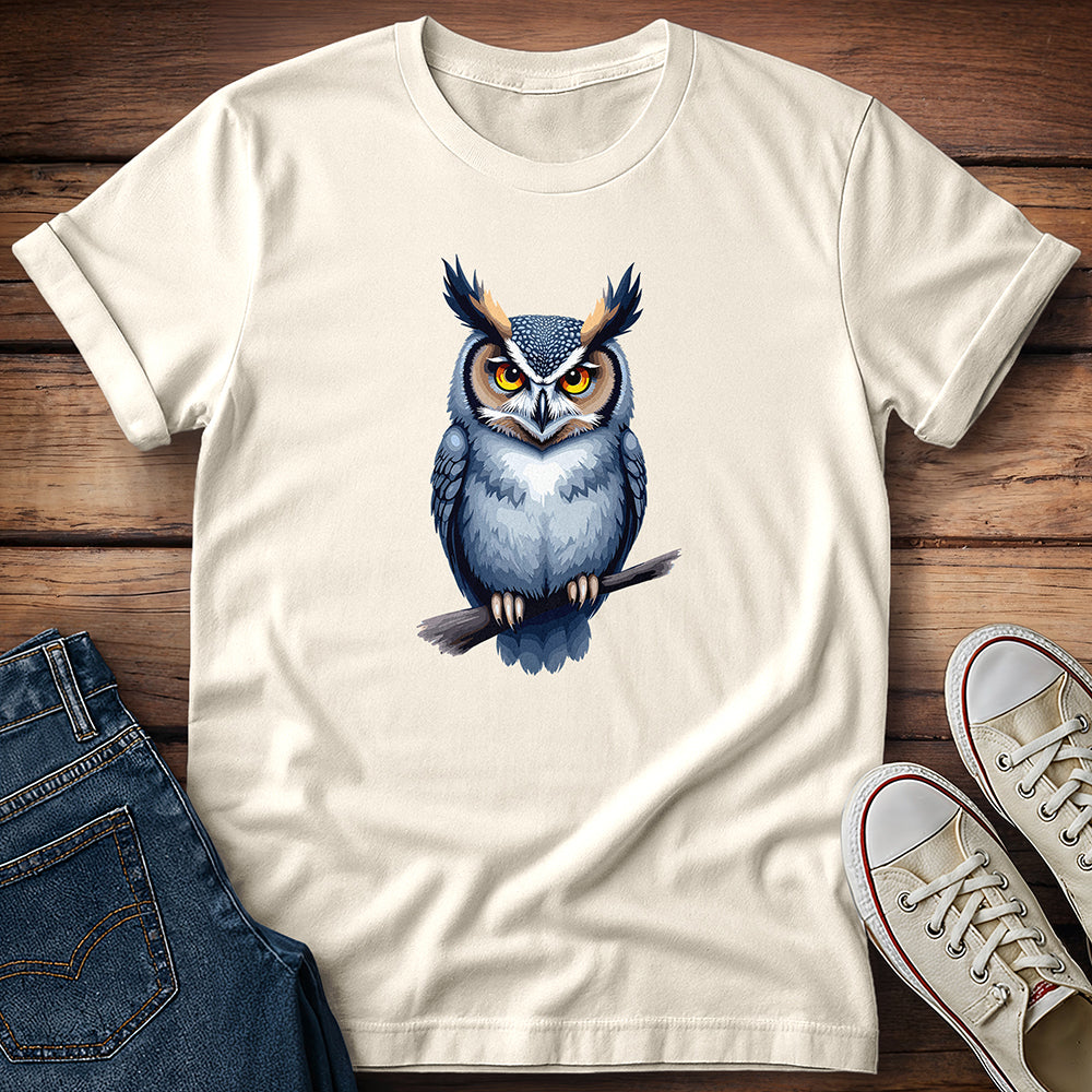 Horned Owl: Midnight Perch T-Shirt