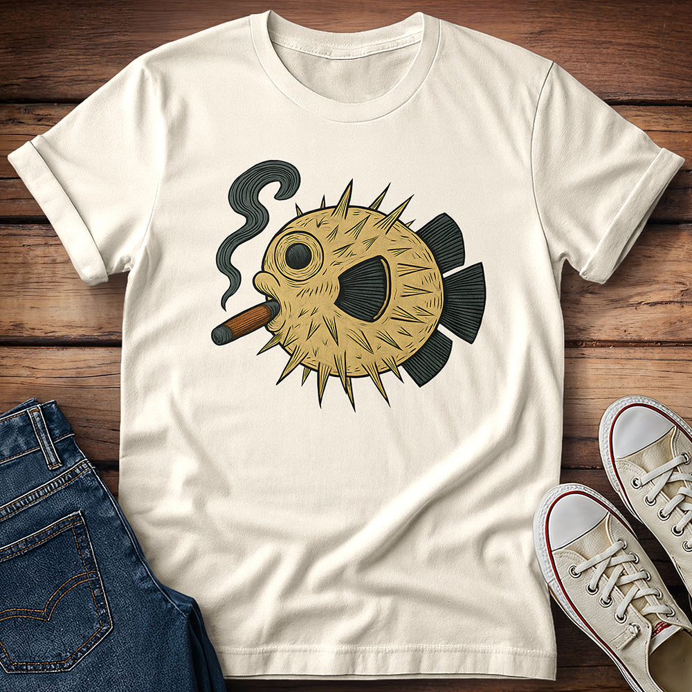 Puffer Fish Cigar T-Shirt