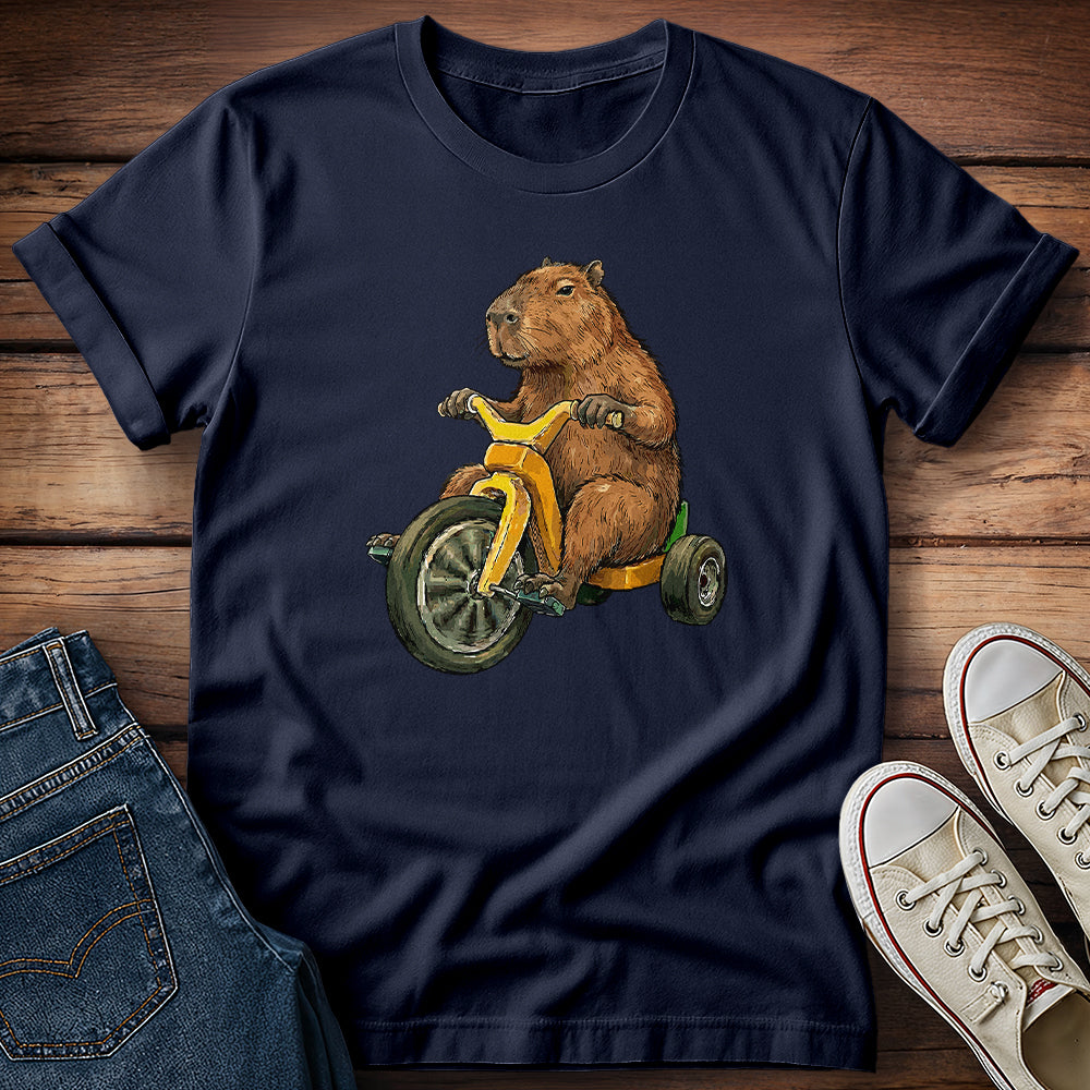 Capybara Rollin 70s Style T-Shirt