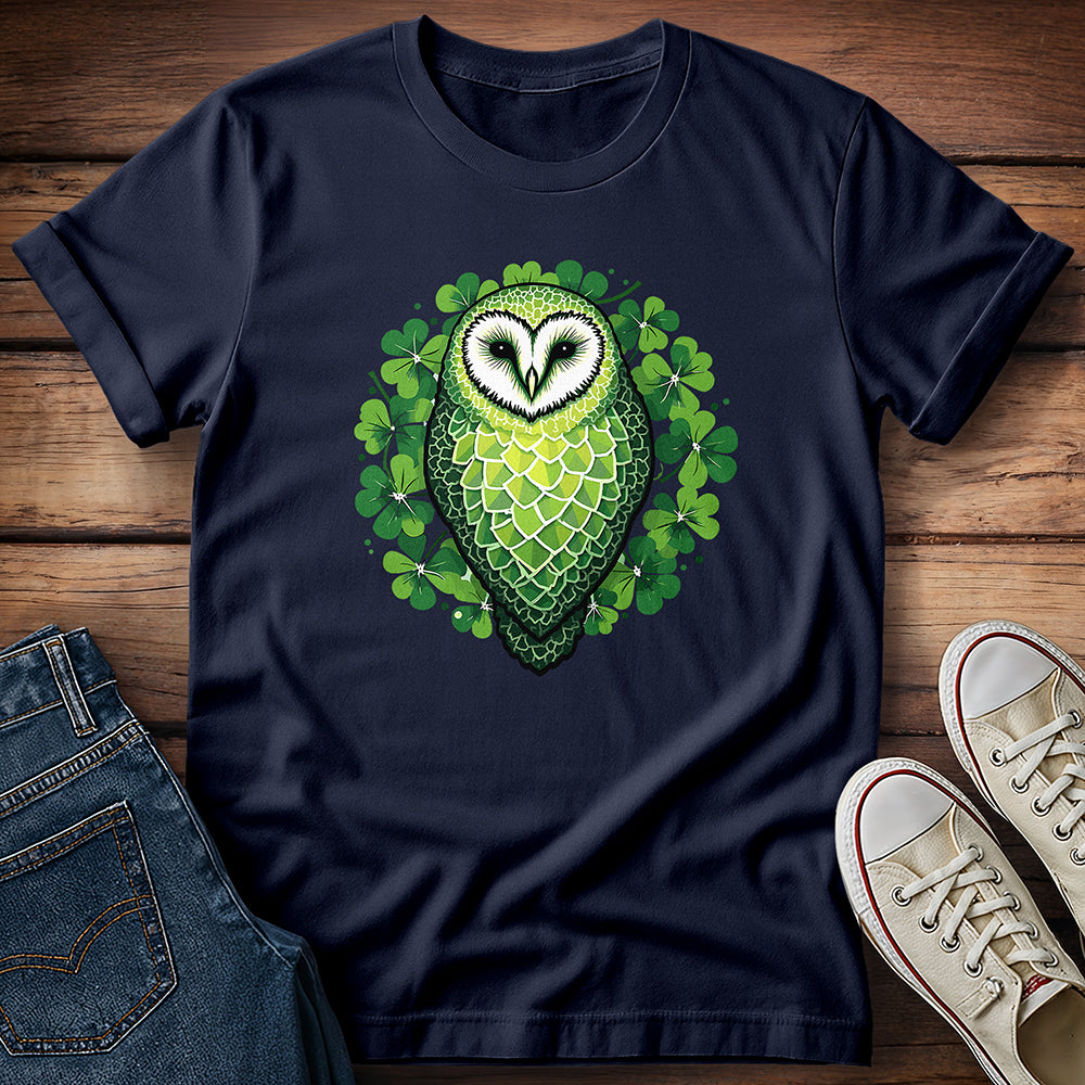Owl in Shamrocks T-Shirt