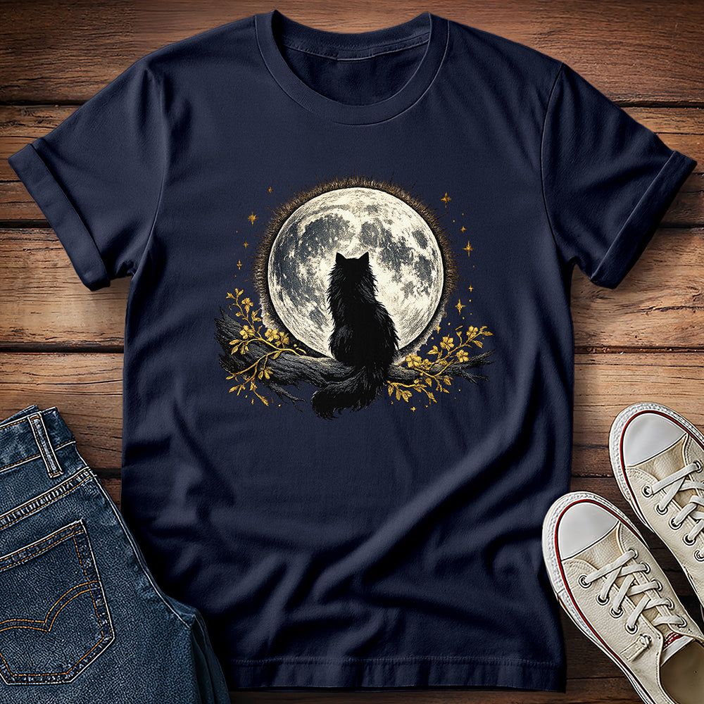 Black Cat Moon T-Shirt