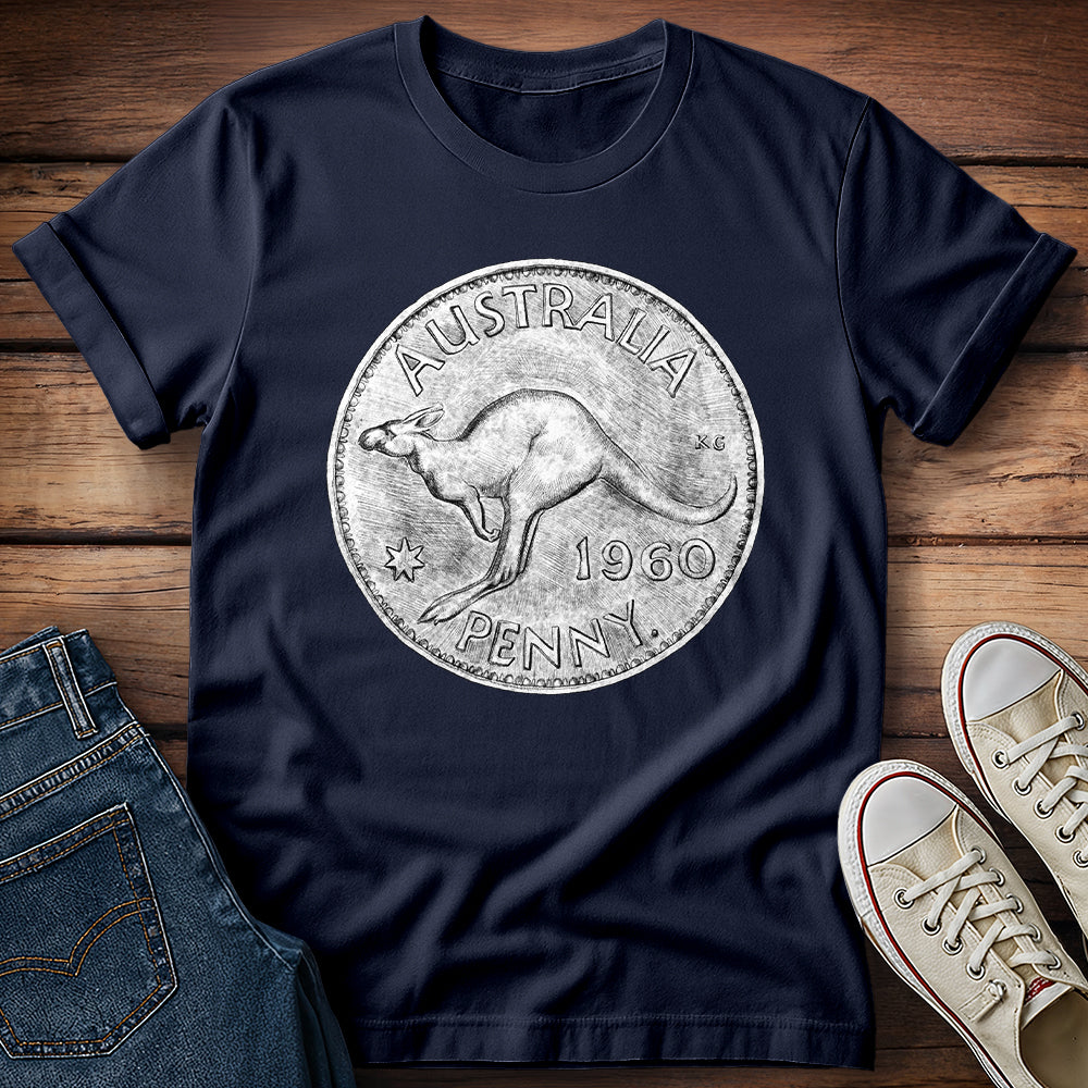 Kangaroo - Australian Coin T-Shirt