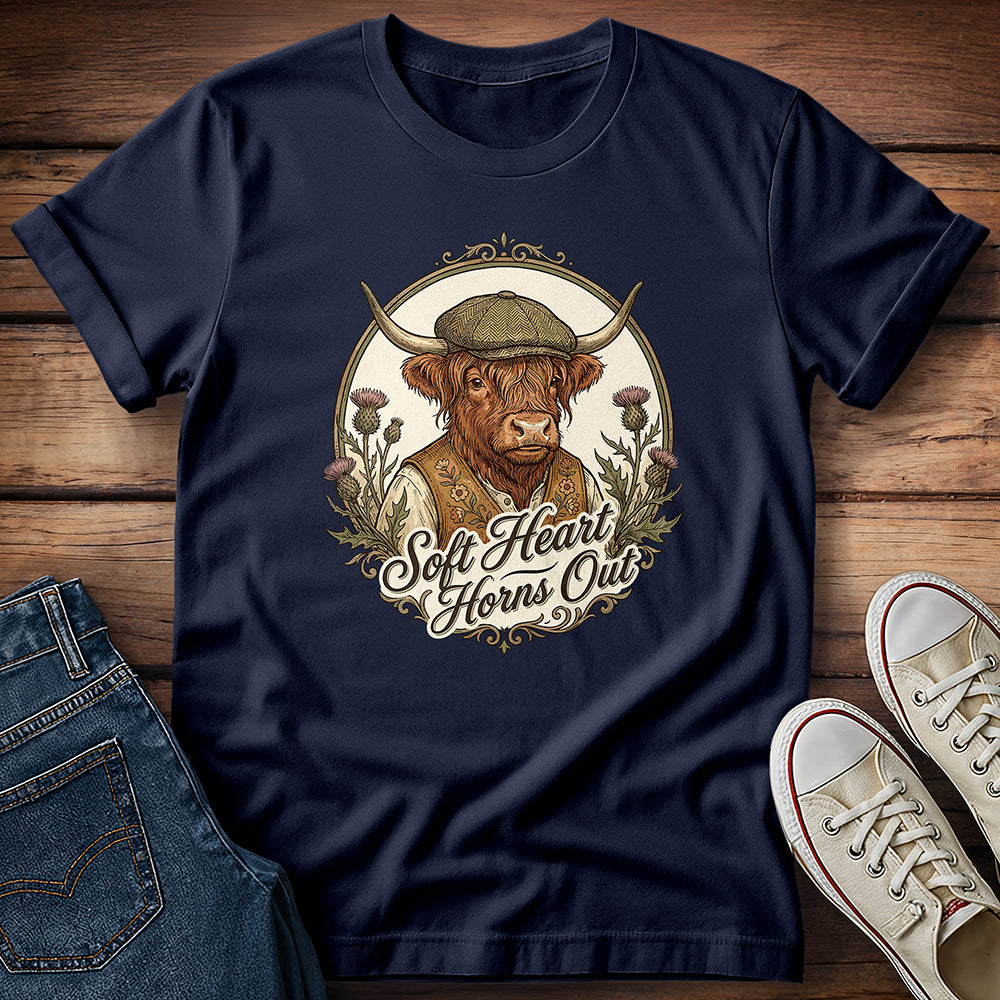 Soft Heart Horns Out 2 T-Shirt