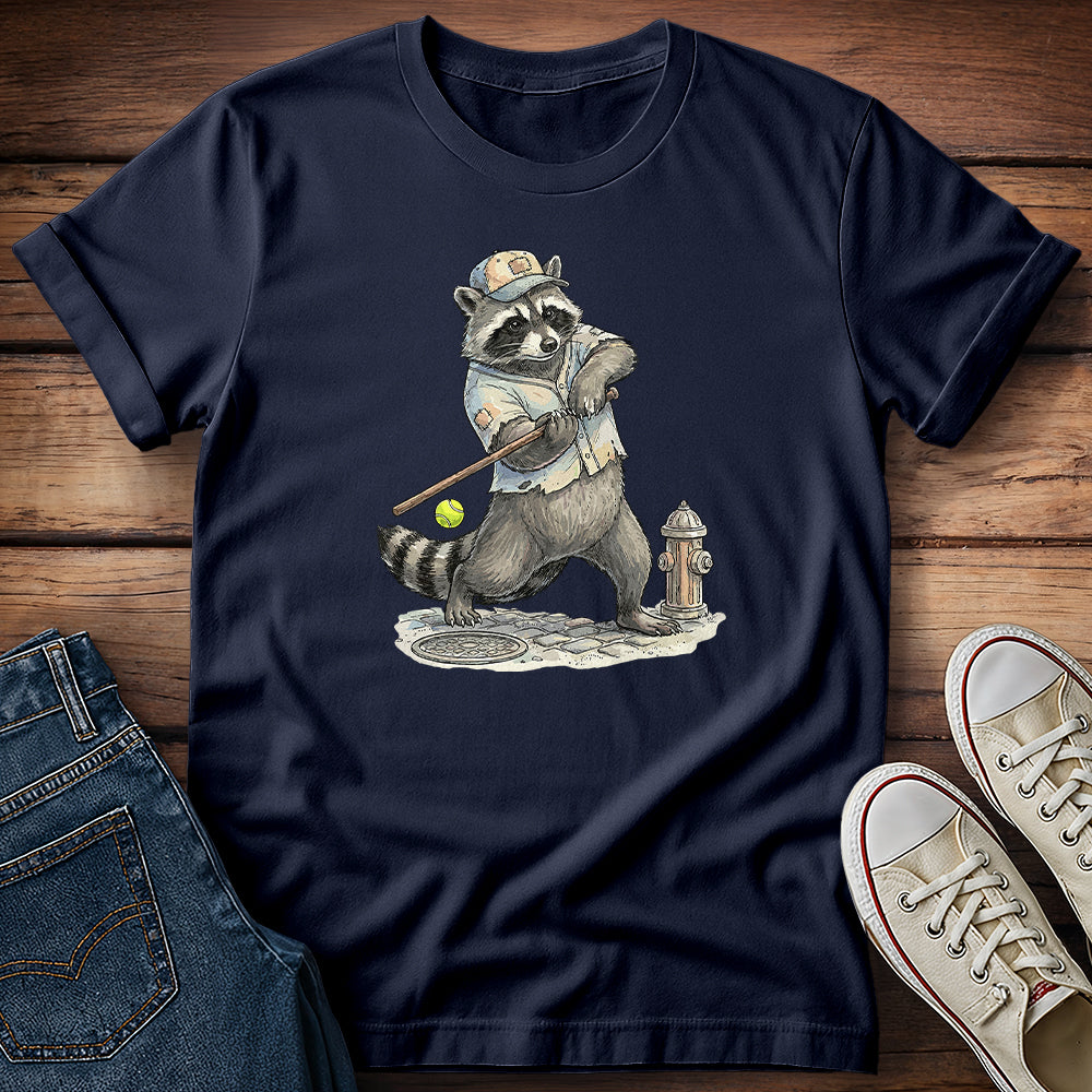 Raccoon - The Stickball Bandit T-Shirt