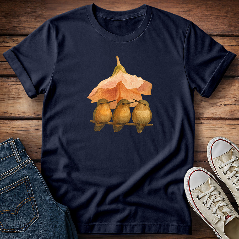 Hummingbirds Taking Shelter T-Shirt