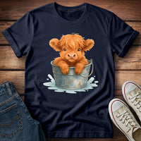 Highland Calf in Tub T-Shirt