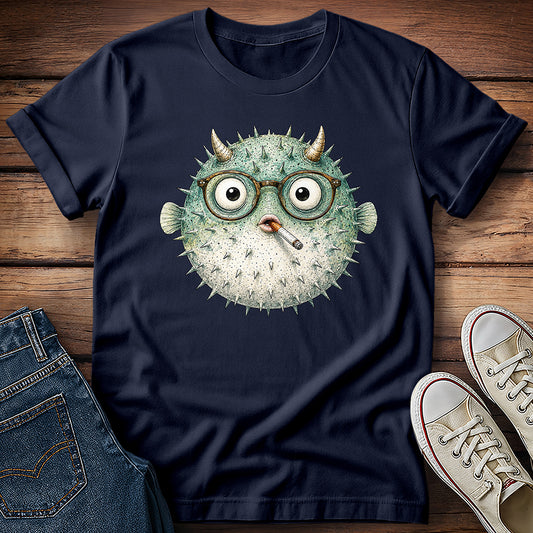 Puffer Fish Smoking T-Shirt