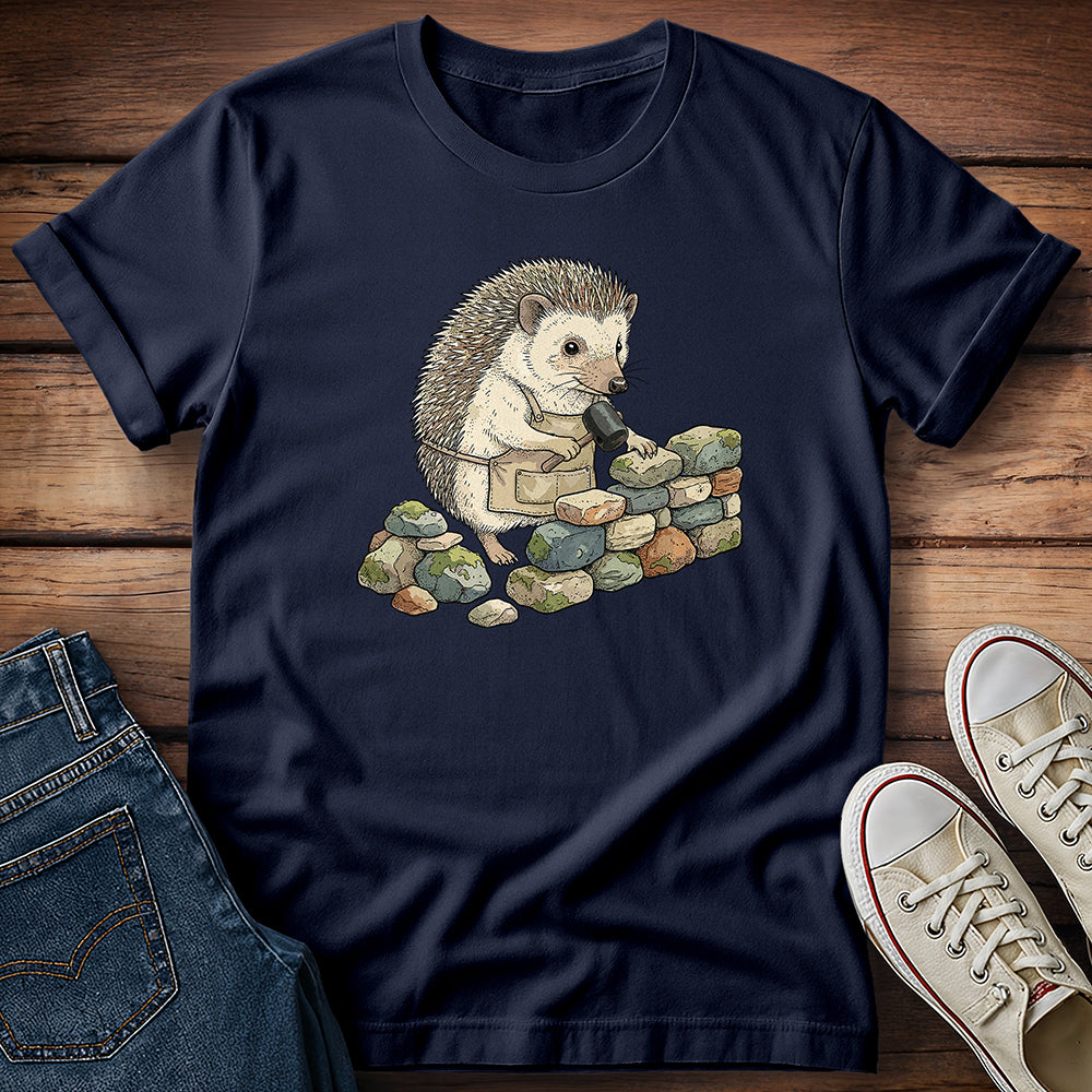 Hedgehog in His Stone Zone T-Shirt