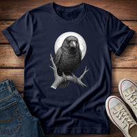 Stippled Moon Crow T-Shirt
