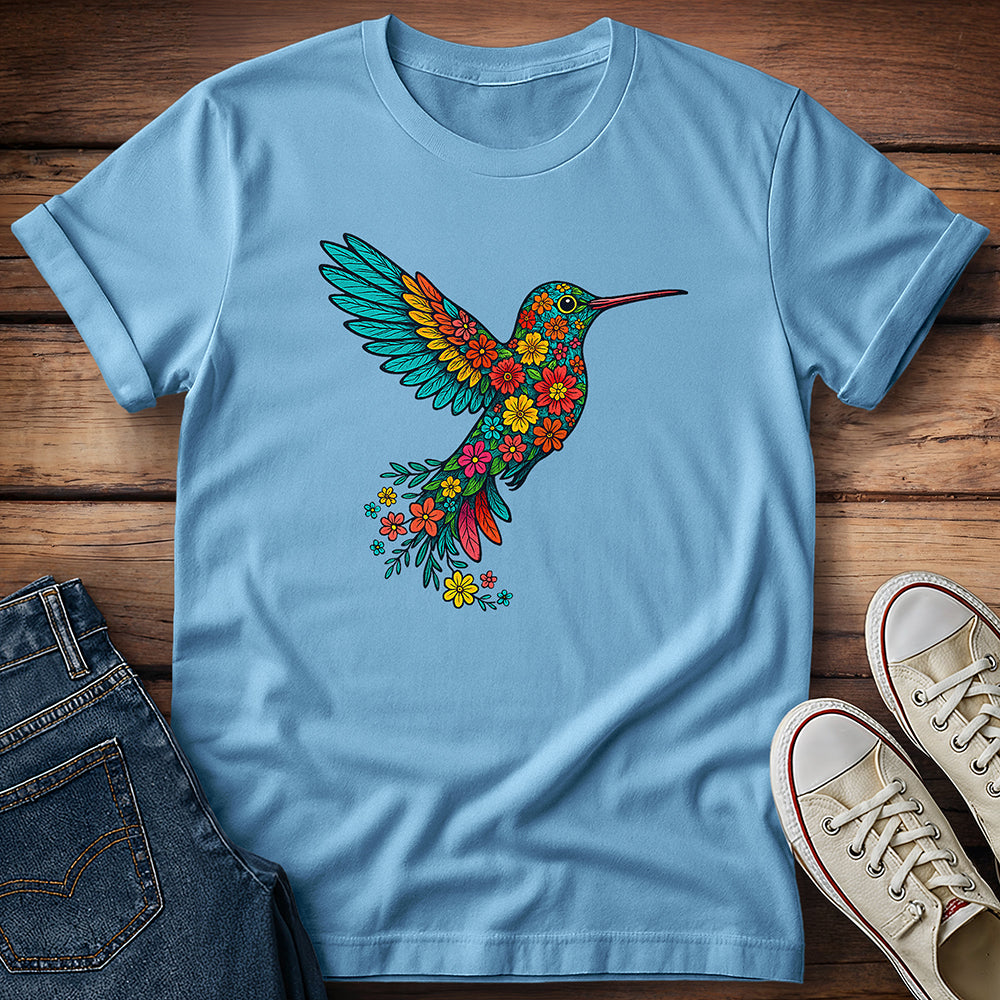 Flowery Hummingbird T-Shirt